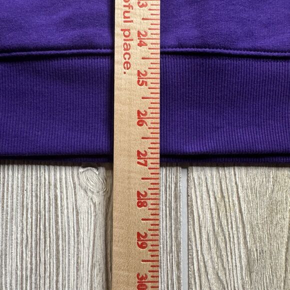 Washington Huskies Hoodie Men’s L Purple Logo Spellout Fleece Captivating New - Picture 11 of 11